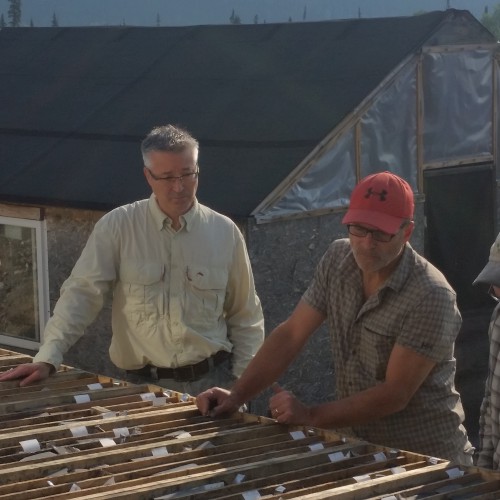 Site visit by Rob Sim resource geologist