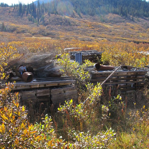 Historical drill core from the Bear/Spa property