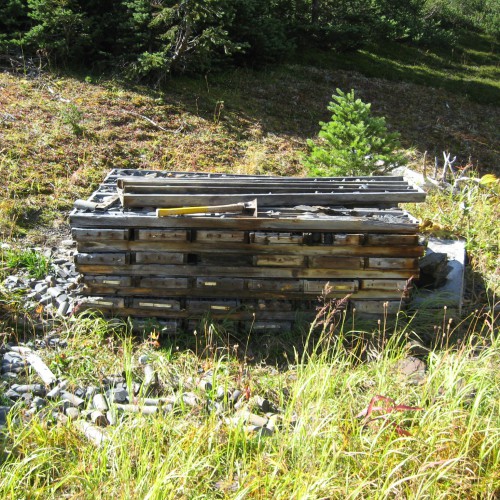 Historical drill core from the Yuen property